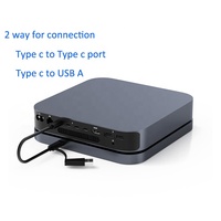 Colorii M1/M2 USB C Hub per Mac Mini con 2.5 "SATA SDD/HDD custodia Hard disk compatibile con M1 Macmini Docking Station Hub