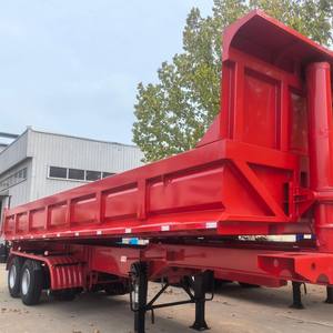 Promotion : Semi-remorque benne basculante hydraulique de type U, 3 ou 4 essieux, 40 m³, pour transport de marchandises <span class=keywords><strong>et</strong></span> caravanes - Product Image 5