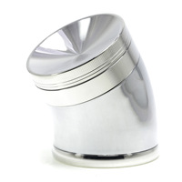 Broyeur à cigarettes incurvé de luxe léger en alliage de zinc à quatre couches, diamètre 63MM, modèle 7976