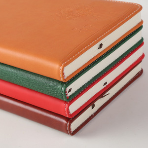 Leather Bound Embossed Notebook <b>A5</b> Business Office <b>Diary</b> Multi Color Stationery - Product Image 2