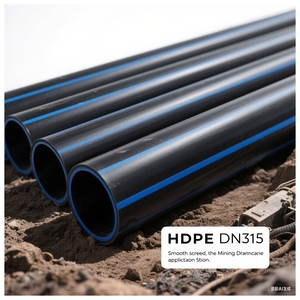 Haute pression polyéthylène Poly 75mm 125mm 160mm 315mm <span class=keywords><strong>Pe</strong></span> <span class=keywords><strong>eau</strong></span> 36 pouces 50mm Pn16 Hdpe Drainage Pehd vidange des eaux usées tuyau de déchets - Product Image 6