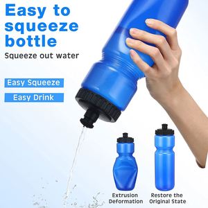 Botellas de Agua Reutilizables de Plástico de 25 oz, Botella de Agua Deportiva Portátil con Tapa a Prueba de Fugas para Fitness y Deportes al Aire Libre - Product Image 5