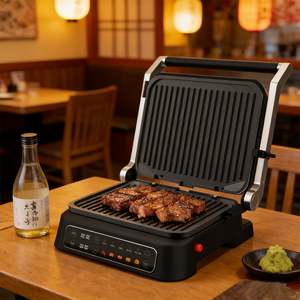 Nướng tiếp xúc kỹ thuật số với 5 chương trình khác nhau <span class=keywords><strong>3</strong></span> độ màu nâu có thể được lựa chọn liên hệ với nhà sản xuất bánh sandwich nướng - Product Image 4