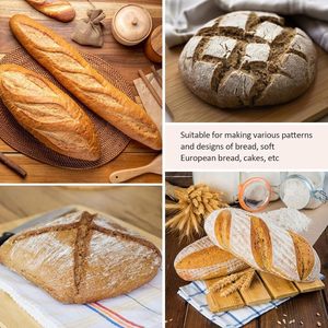 Nouvel arrivage : Ensemble de lame à pain design en bois, lame à découper en arc, outil à trancher la pâte, ustensiles de cuisson de cuisine - Product Image 3