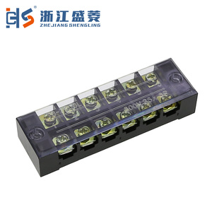 Tb-2506 600v 25a שורה כפולה כלי רכב פליז 10-מוט 21-30 awg מחסום חשמל תעשייתי רצועת חוט חוט - Product Image 3