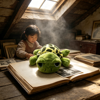 Peluche Tortue, Poupée en Peluche Tortue de Dessin Animé, Cadeau Animal Marin pour Machine à Pinces et Décoration Intérieure