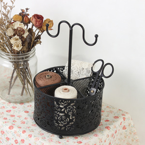 <span class=keywords><strong>JANE</strong></span> <span class=keywords><strong>EYRE</strong></span> Soporte para Utensilios de Cocina de Acero Inoxidable Duradero, 4 Compartimentos, Diseño Floral Giratorio de 360°, Almacenamiento No Plegable - Product Image 4