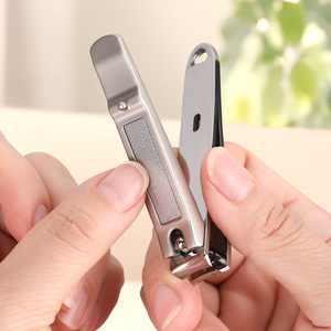 Cortauñas de Acero Inoxidable, Cortador de Uñas de Dedos de Manos y Pies, Herramienta de Manicura Ergonómica con Recolector - Product Image 4