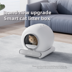 Bac à litière autonettoyant intelligent pour chat avec contrôle des odeurs de grande capacité de 65 litres et fonction de nettoyage facile PP durable pour les propriétaires d'animaux de compagnie - Product Image 3