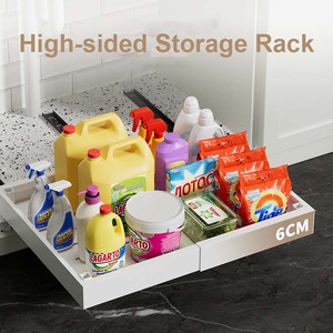 Nouveau <span class=keywords><strong>design</strong></span> extensible sous l'<span class=keywords><strong>évier</strong></span>, <span class=keywords><strong>organisateur</strong></span> réglable en hauteur à 2 niveaux, <span class=keywords><strong>organisateur</strong></span> sous l'armoire - Product Image 4