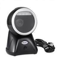 Lecteur de codes-barres omnidirectionnel avec éclairage LED de qualité automobile, lecture des codes 2D QR DM, lecteur de bureau A-80+