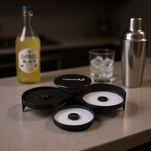 Juego de Azucarera para Cócteles Shorbull Black Froster, Accesorio de Bar de Plástico PS Reutilizable y Duradero para el Hogar, Restaurante, Fiesta, Estilo Minimalista - Product Image 2