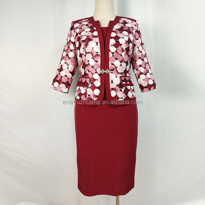 Vestido de Iglesia Floral Hecho a Medida 2025, Conjunto de 2 Piezas para Mujer, Primavera Verano - Product Image 1