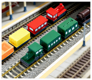 Figurines <span class=keywords><strong>de</strong></span> Noël en résine peintes à la main, cadeau créatif personnalisé, modèles réduits <span class=keywords><strong>de</strong></span> trains <span class=keywords><strong>de</strong></span> dessin animé 3D réalistes, <span class=keywords><strong>collection</strong></span> <span class=keywords><strong>de</strong></span> voitures, jouets pour enfants - Product Image 4