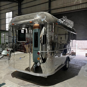 รถพ่วงขายอาหารเคลื่อนที่ VIC สแตนเลส รถขายอาหารเคลื่อนที่ รถห้องน้ำเคลื่อนที่ บริการขายไอศกรีมและขนมหวาน ปรับแต่งสีได้ - Product Image 2