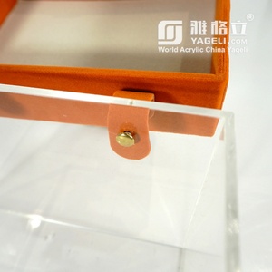 Custom clear Acrylic <b>Gift</b> <b>Empty</b> <b>Box</b> Transparent Hand Bag Bridesmaid <b>Gift</b> <b>Box</b> for Display Only - Product Image 4