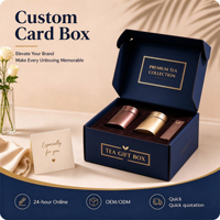 Boîte cadeau de luxe magnétique pour thé et café, boîte pliable en forme d'avion avec insert en velours pour boîte à thé et récipient à café