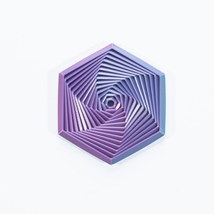3D In Nhựa Fractal Thần Kinh Hexagon Mới Lạ Căng Thẳng Cứu Trợ Cà Rốt Tháp Đồ Chơi - Product Image 4