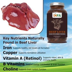 OEM ODM Grass-Fed & Grass-Finished Beef Liver Capsules with Vitamin a Supports Vision & Skin Health - Product Image 4