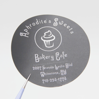 Étiquettes rondes personnalisées de 2 pouces, autocollants pour boîtes à gâteaux, étiquettes adhésives en papier artistique finition mate pour l'emballage du pain et des gâteaux