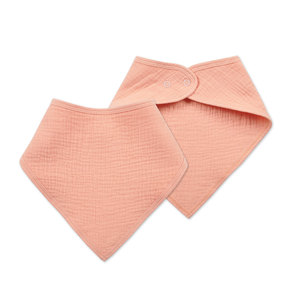Bavoirs <span class=keywords><strong>en</strong></span> mousseline rose pour bébés, filles et garçons, accessoires pour <span class=keywords><strong>nouveau</strong></span>-<span class=keywords><strong>né</strong></span>, Bandana <span class=keywords><strong>en</strong></span> coton doux, <span class=keywords><strong>écharpe</strong></span> triangulaire pour nourrissons, serviette de salive pour filles - Product Image 2