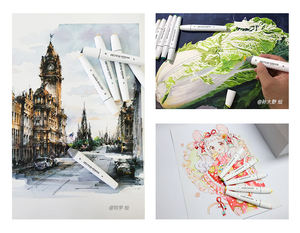 Ensemble de 24 stylos marqueurs en plastique scintillants, surligneurs pour cahiers, pour enfants et étudiants, <span class=keywords><strong>dessin</strong></span> coloré - Product Image 4