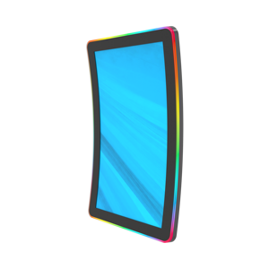 หน้าจอวิดีโอแบบ Capacitive ขนาด23.6นิ้วจอภาพสำหรับเล่นเกมพร้อมไฟ LED หน้าจอโค้งสำหรับเล่นเกม - Product Image 1