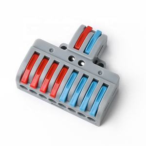 موصلات أسلاك عامة الاستخدام GHX LT2-8، 2 مدخل و8 مخارج، موصلات أسلاك سلكية سريعة التوصيل - Product Image 1