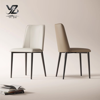 Chaises de salle à manger minimalistes Yazhi Style simple moderne Design minimaliste italien pour la maison Table à manger Hôtel Showroom avec dossier