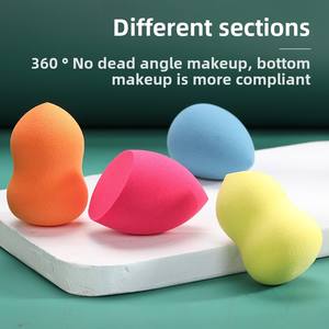 Bear Box Beauty Egg Gourde de poudre humide/sèche avec motif coeur Maquillage pastel non comestible en forme de doigt de type biseauté - Product Image 5