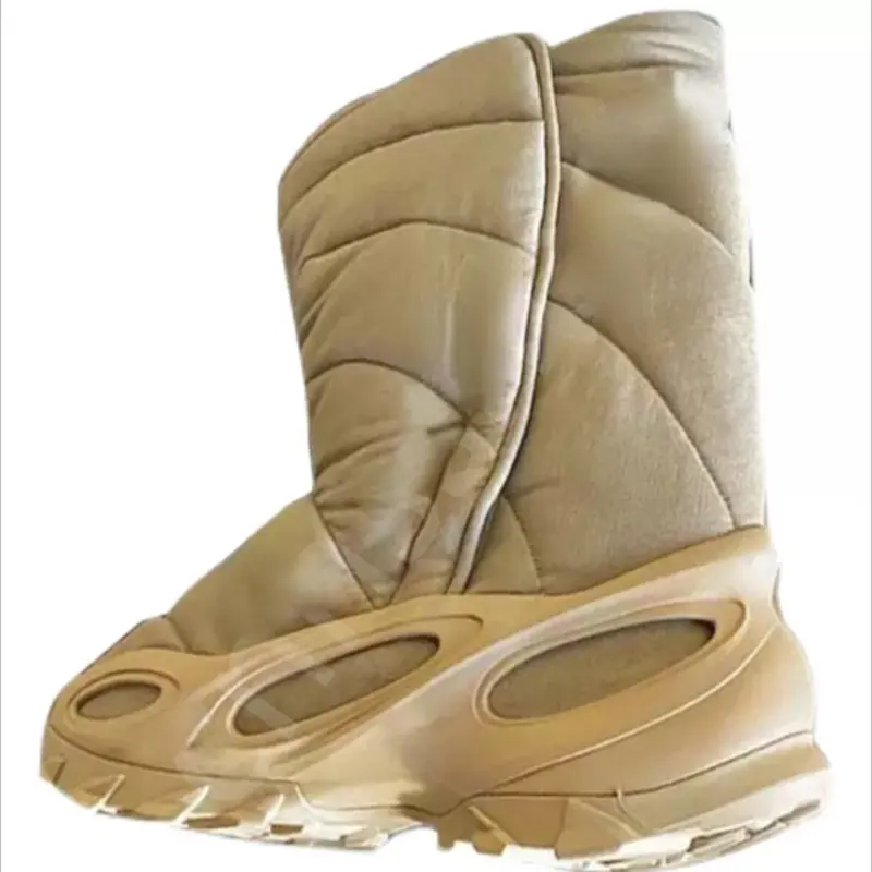 New Arrival Winter Warm Boots Khaki Calf Mid Women's Snow Boots 7--12days EU 38-46 Cotton Fabric Slip-on CN;FUJ E-1017 Rubber