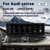 Écran de voiture 14,9 pouces 8 cœurs MTK 8+256g Carplay pour Audi A6 C7 2012-2018 Radio multimédia automobile
