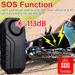סופר חזק 113dB אלחוטי רגישות 7 רמות אזעקת אופניים/אופנוע שלט רחוק מערכת אבטחה ביתית כלולה - Product Image 3