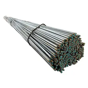 bs4449 b500a b500b b500c steel rebar 3/8" 1/2" 5/8" threaded bars iron rods supplier ca50 iron bar
