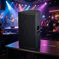 Prix Usine Promotionnel Haut-parleur 15 pouces 500W DSP Classe D en Bois Audio Professionnel pour Bar, Mariage, Conférence, Spectacle de Rue