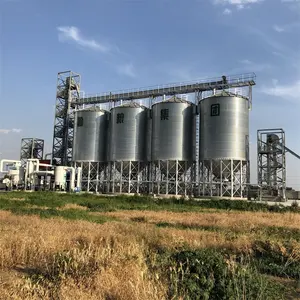 Silos de acero para almacenamiento de granos de alimentación de granja avícola, contenedores de silos personalizados de fábrica