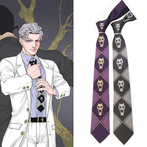 Corbata de Poliéster Formal de Anime JoJo's Bizarre Adventure, KILLER QUEEN, <span class=keywords><strong>Kira</strong></span> Yoshikage, Accesorios de Disfraces de Cosplay, Genial para Halloween - Product Image 2