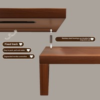 Support d'ordinateur en MDF rotatif, extensible et réglable en hauteur, pour double écran, organisateur de bureau d'angle, support pour ordinateur portable à domicile