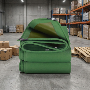 Heavy Duty Waterproof Asphalt Truck Cover Cotton <b>Canvas</b> Tarpaulin - Product Image 1