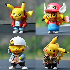 Ornement de tableau de bord <span class=keywords><strong>Pikachu</strong></span> mignon nouvelle décoration de voiture intérieure en PVC avec des personnages congelés modèle jouet fonction de souffleur d'air 1:8 - Product Image 5