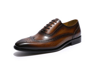 Genuine Leather Classic Italian Business New Dress <b>Shoes</b> High Top Leather Black <b>Shoes</b> for Men - Product Image 4