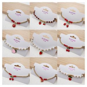 260130 <span class=keywords><strong>XUPING</strong></span> Bracciale con Perle di Cristallo Artificiale Placcato Oro 14K, Gioiello Regolabile in Acciaio Inossidabile per Donne e Ragazze, Idea Regalo - Product Image 5