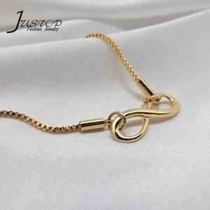 Pulsera de Acero Inoxidable al por Mayor, Chapada en Oro de 18K, con Colgante Geométrico Infinito de Moda para Mujer, Número de la Suerte Clásico 8 - Product Image 5