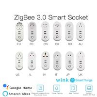 IL Israël Prise Intelligente Prise de courant avec 2 USB Interface ZigBee 3.0 Commande Vocale à distance avec L'echo Plus et plus Zigbee Moyeu
