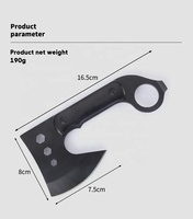 Vente en gros outil de Camping en plein air Portable multi-outils multifonctionnel hachette hache avec corde en Nylon hache de survie de Combat