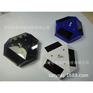 XRF Solar Powered Hexagonal <b>Display</b> Stand 130x110x70mm ABS Jewelry Rack <b>Case</b> <b>Display</b> - Product Image 3
