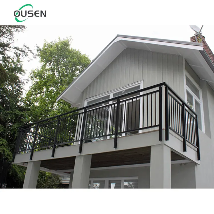 luxus garten außentreppe kupfer farbe pulverbeschichtetes aluminium balkon treppengeländer design philippinen