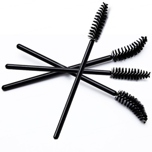 Lot de 50 brosses à mascara courbées noires en nylon, applicateurs de cils, baguettes pour extensions de cils, brosses à mascara courbées pour salon - Product Image 4