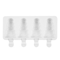 Moule en silicone fait main pour sapin de Noël, moule à sucettes glacées pour le Nouvel An, pour desserts, congélateur, jus, bac à glaçons, outil pour glaces