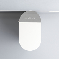WC intelligent de luxe pour femme avec télécommande et siège chauffant, économie d'eau, évacuation en P, pour sanitaires